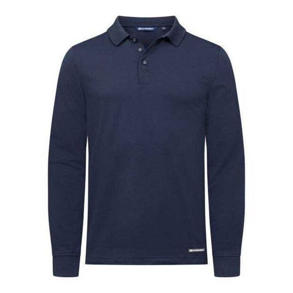 Cutter & Buck Mens Advantage Long-Sleeved Polo Shirt / Dark Navy